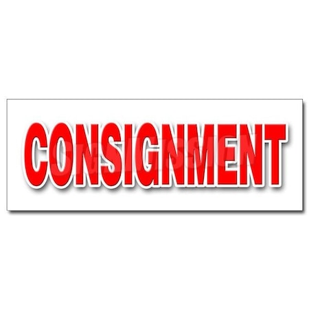CONSIGNMENT DECAL Sticker Second Hand Name Brands Clothes Furniture Store